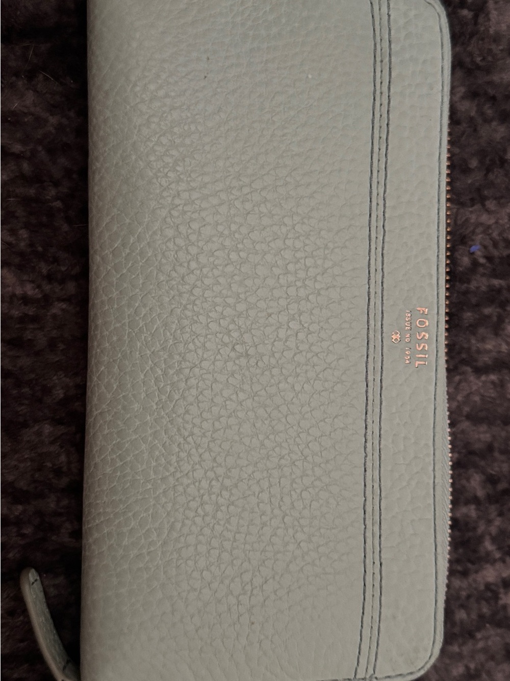 Fossil Pebble-Grain Zip Wallet
